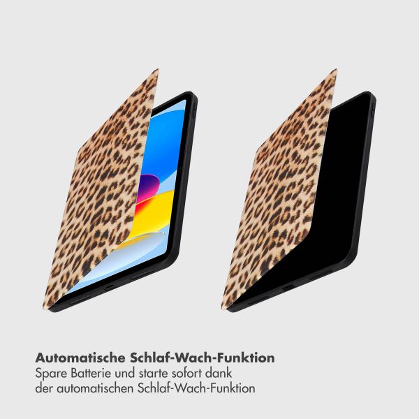 Selencia Vivid Klapphülle für das iPad 11 (2025) 11 Zoll / iPad 10 (2022) 10.9 Zoll - Wild Leo