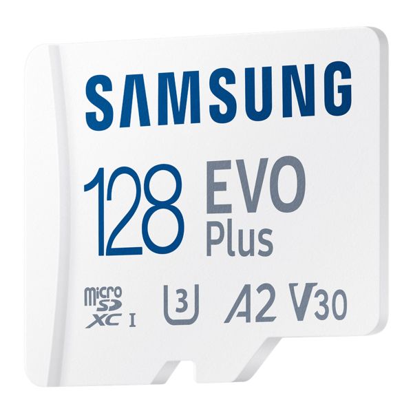 Samsung EVO Plus microSD 2024 - 128GB - Inklusive SD-Adapter - UHS-I/U3/Full HD/4K UHD