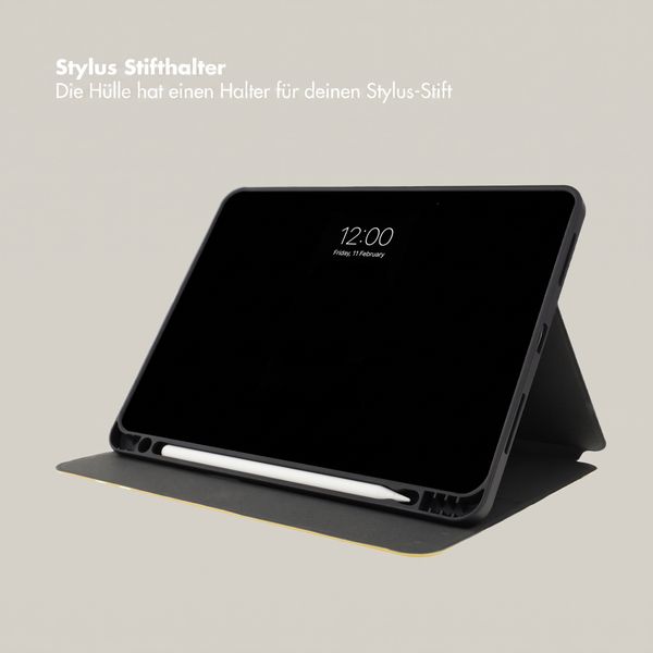 Selencia Vivid Klapphülle Apple iPad Air 11 Zoll (2026) M4 / (2025) M3 / (2024) M2 / Air 5 (2022) / Air 4 (2020) - Chalky Bloom