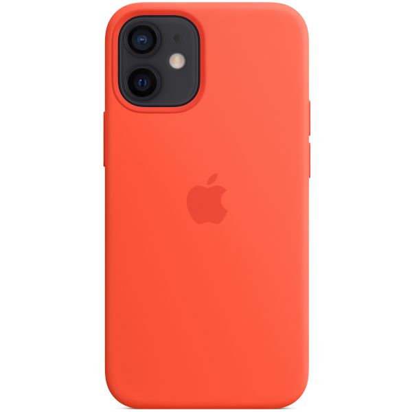 Apple Silikon-Case MagSafe für das Apple iPhone 12 Mini - Electric Orange