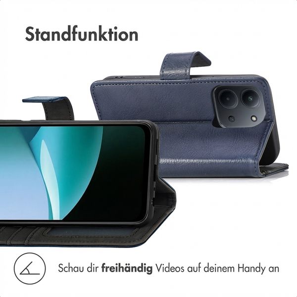 imoshion Luxuriöse Klapphülle Xiaomi Redmi 15C (5G) - Dunkelblau
