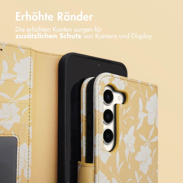 imoshion Design Klapphülle Samsung Galaxy S23 - Yellow Flowers