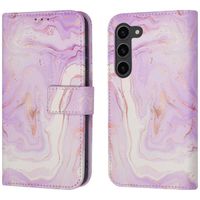 imoshion ﻿Design Klapphülle für das Samsung Galaxy S23 - Purple Marble