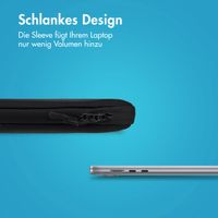 imoshion Laptop Hülle 14 Zoll - Laptop Sleeve mit Fach - Black