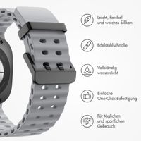 imoshion Ocean Silikonarmband für das  Samsung Galaxy Watch Ultra (2024/2025) - Brown Gray