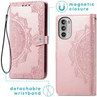 imoshion Mandala Klapphülle für das Motorola Moto G52 / G82 - Rose Gold