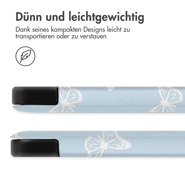 imoshion Design Trifold Klapphülle für das iPad 9 (2021) 10.2 Zoll / iPad 8 (2020) 10.2 Zoll / iPad 7 (2019) 10.2 Zoll - Butterfly