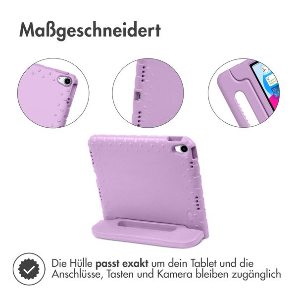 imoshion Schutzhülle mit Handgriff kindersicher für das iPad 10 (2022) 10.9 Zoll - Lila