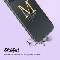 Personalisierte Hülle mit Buchstaben iPhone 13 - Transparent