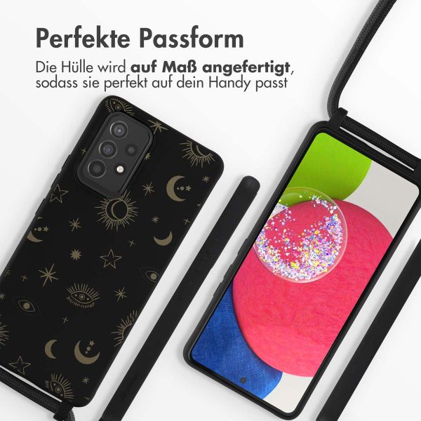 imoshion Silikonhülle design mit Band für das Samsung Galaxy A53 - Sky Black