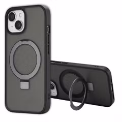 Accezz Ring Stand Backcover mit MagSafe Apple iPhone 15 - Schwarz