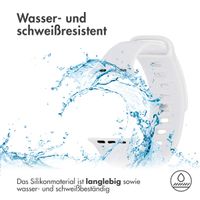 imoshion Silikonband für das Apple Watch Series 1-10 / SE / Ultra (2) - 42/44/45/46/49 mm - Weiß