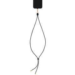 iDeal of Sweden Vegan Leather Phone Strap - Verstellbare Universal-Telefonkordel - Schwarz