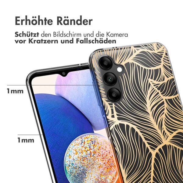 imoshion Design Hülle Samsung Galaxy A14 (5G/4G) - Golden Leaves