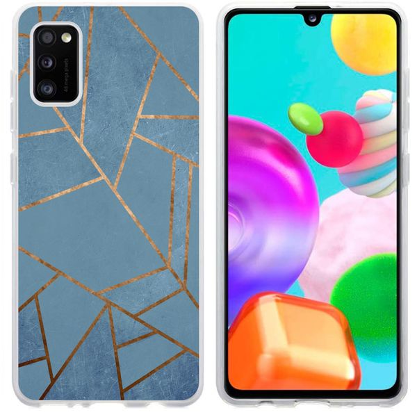 imoshion Design Hülle für das Samsung Galaxy A41 - Blue Graphic