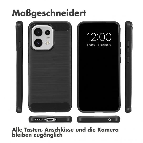 imoshion Brushed Back Cover Oppo Reno 16 F - Schwarz