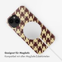 Selencia Vivid Rückabdeckung mit MagSafe Apple iPhone 14 - Pied-de-Poule