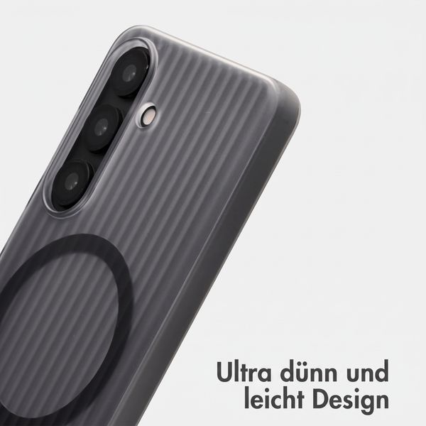 Accezz Lite Backcover mit MagSafe | Fluted | Samsung Galaxy S25 - Grau