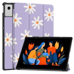 imoshion Design Trifold Klaphülle Lenovo Idea Tab Plus - Flowers Distance