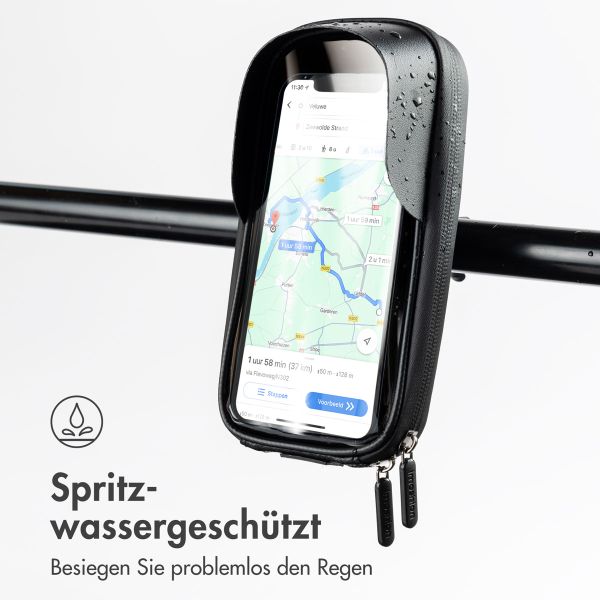 imoshion Fahrradhalter Spritzwassergeschützt - mit Sonnenblende - Schwarz