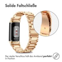 imoshion Edelstahlarmband für das Fitbit Charge 5 / Charge 6 - Rose Gold