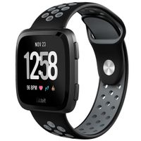 imoshion Silikonband Sport Fitbit Versa 2 / Lite - Schwarz / Grau