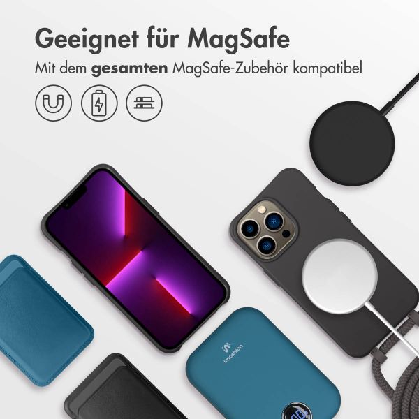 imoshion Color Backcover mit abnehmbarem Handykette und MagSafe Apple iPhone 13 Pro - Black Coffee