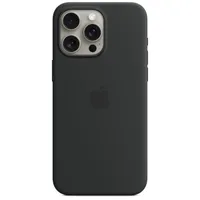 Apple Silikon-Case MagSafe für das iPhone 15 Pro Max - Black