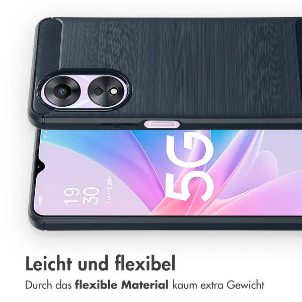 imoshion Brushed Back Cover für das Oppo A58 (4G) - Dunkelblau