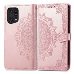 imoshion Mandala Klapphülle Oppo Find X5 5G - Roségold