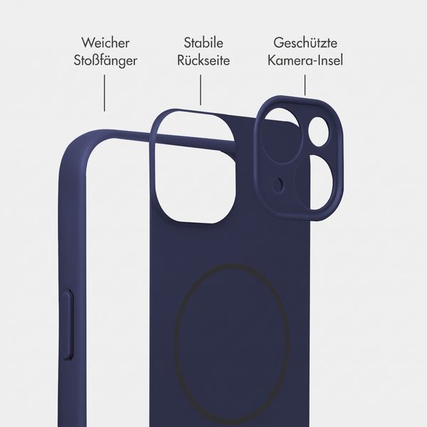 Accezz Grip Backcover mit MagSafe Apple iPhone 13 - Dunkelblau