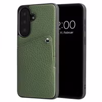 Selencia Riva Back Cover mit Kartenfach Samsung Galaxy A57 (5G) - Sage Green