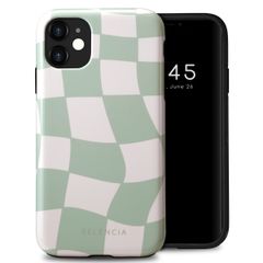 Selencia Vivid Back Cover Apple iPhone 11 - Groovy Sage Green