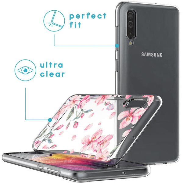 imoshion Design Hülle Samsung Galaxy A50 / A30s - Blume - Rosa