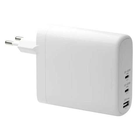 dbramante1928 re-charge | Netzteil - USB-C 140 Watt + USB-C 100 Watt + USB-A 18 Watt - Weiß