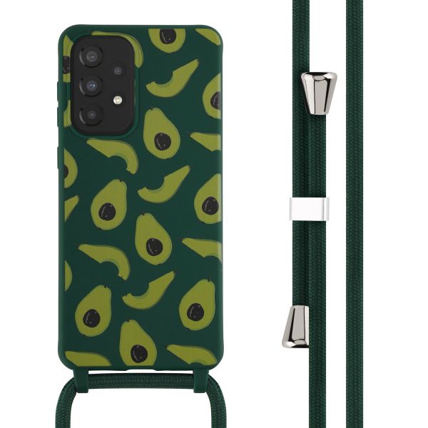 imoshion Silikonhülle design mit Band für das Samsung Galaxy A33 - Avocado Green