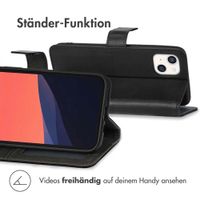 imoshion Luxuriöse Klapphülle Apple iPhone 13 Mini - Schwarz