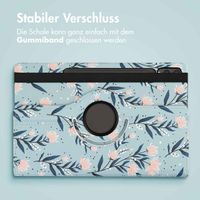 imoshion 360° drehbare Design Klapphülle Samsung Galaxy Tab S10 Plus / Tab S9 FE Plus / Tab S9 Plus - Flowers