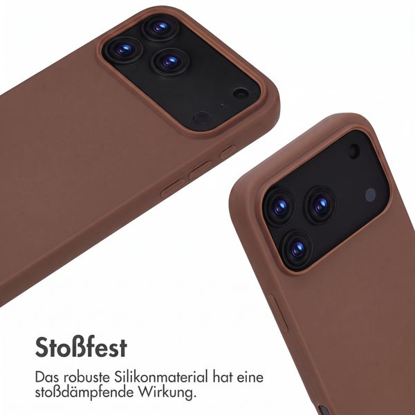 imoshion SilikonHülle mit Band Apple iPhone 18 Pro / 17 Pro - Braun