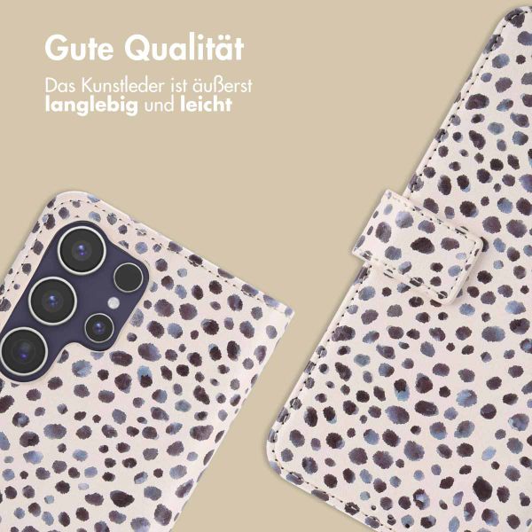 imoshion Design Klapphülle Samsung Galaxy S25 Ultra - Black And White Dots