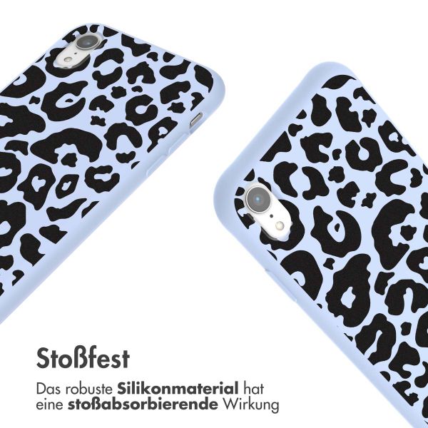imoshion SilikonHülle design mit Band Apple iPhone Xr - Animal Lila