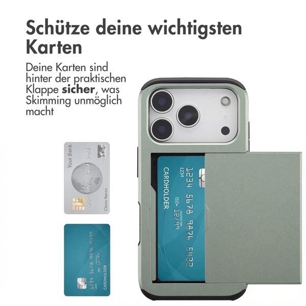 imoshion Backcover mit Kartenfach Apple iPhone 17 Pro - Grün
