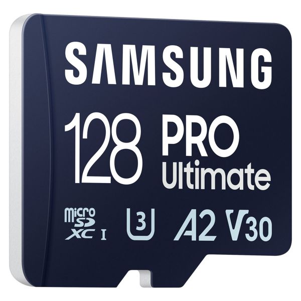 Samsung PRO Ultimate microSD - 128GB - Inklusive SD-Adapter - UHS-I/U3/Full HD/4K UHD