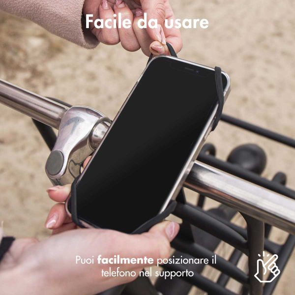 imoshion Silikon-Fahrrad-Handyhalterung - Universal - Schwarz