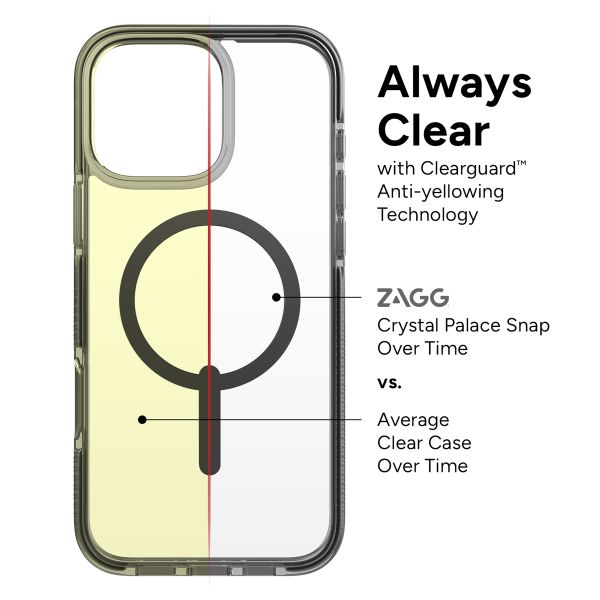 ZAGG Santa Cruz Snap Case mit MagSafe Apple iPhone 16 Pro Max - Clear / Black