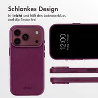 Accezz MagSafe Leather Backcover Apple iPhone 18 Pro / 17 Pro - Heath Purple