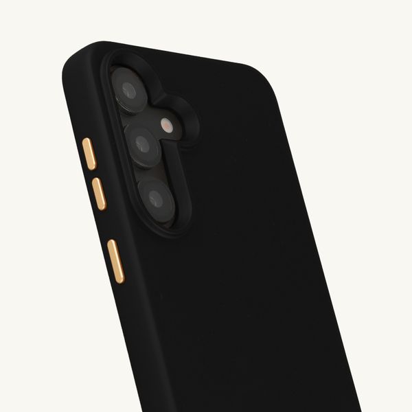 Selencia Rivièra Backcover mit MagSafe mit abnehmbaren Haken Samsung Galaxy S25 / S24 - Velvet Black