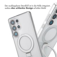 Accezz Ring Stand Backcover mit MagSafe für das Samsung Galaxy S25 Ultra - Transparent