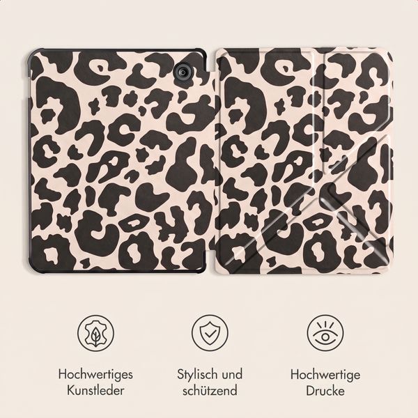 imoshion Design Klappbare Klapphülle Kobo Libra Colour - Leopard