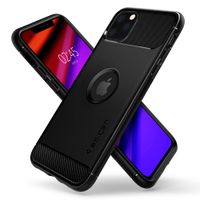 Spigen Rugged Armor Case fürSchwarz iPhone 11 Pro Max